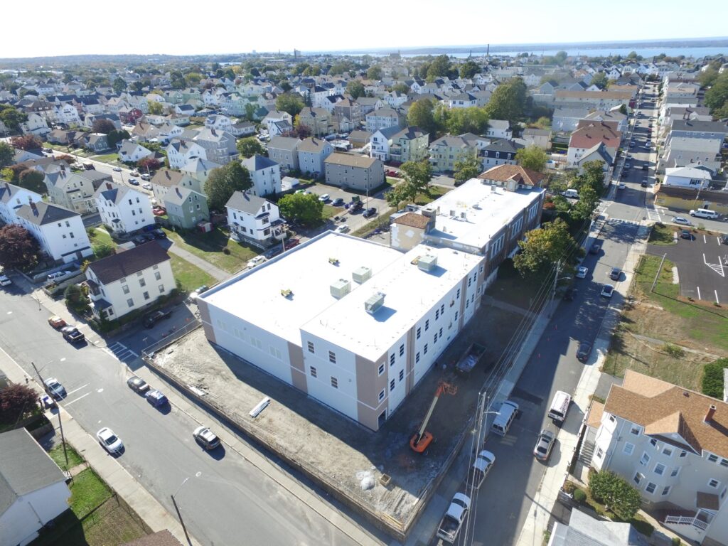 Birds Eye view of building expansion